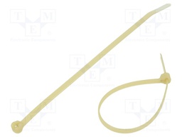 Cable tie; with a metal clasp; L: 186mm; W: 4.8mm; polyamide; 222N