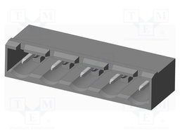 Connector: pluggable terminal block; socket; male; on PCBs