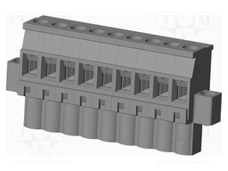 Connector: pluggable terminal block; plug; female; angled 90°