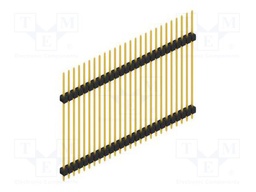 Connector: pin strips; pin header; male; PIN: 26; 2.54mm; THT; 1x26