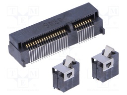 Connector: PCI Express mini; horizontal; SMT; gold-plated; PIN: 52