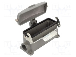 Enclosure for connectors: HDC; size 24B; with latch; with cover