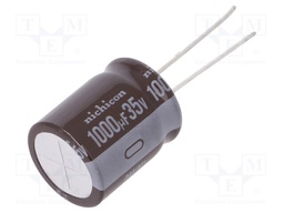 Capacitor: electrolytic; low impedance; THT; 1000uF; 35VDC; ±20%