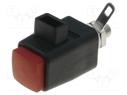 Laboratory clamp; red; 300VDC; 16A; Contacts: nickel; -25÷90°C