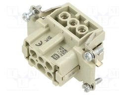 Connector: HDC; contact insert; female; 16A; 500V; Han E®; PIN: 6
