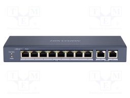 Switch PoE Ethernet; unmanaged; Number of ports: 10; 48VDC; DS-3E