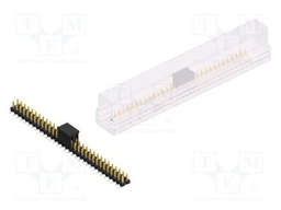 Connector: pin strips; pin header; male; PIN: 62; 2.54mm; SMT; 2x31