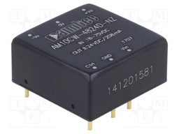 Converter: DC/DC; 10W; Uin: 18÷75V; Uout: 24VDC; Uout2: -24VDC; 1"x1"
