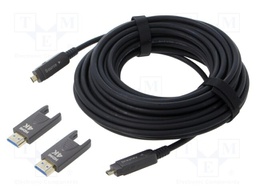 Cable; HDMI 2.0; HDMI plug,micro HDMI plug,both sides; PA; 10m