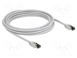 Patch cord; S/FTP; Cat: Cat 8.1; RJ45 plug,both sides; 5m; grey