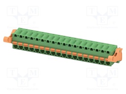 PCB connector, nominal cross section: 2.5 mm2, color: green,