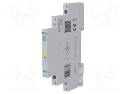 Voltage indicator; 230VAC; IP20; for DIN rail mounting; LK-701