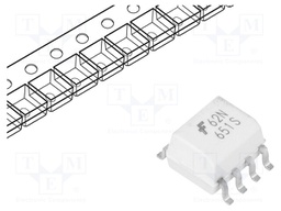 Optocoupler; SMD; Channels: 2; Out: logic; 2.5kV; 10Mbps; SO8