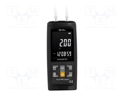Manometer; -2÷2kPa; LCD; ±1%; Interface: USB C; Ø162x63mm; IP20