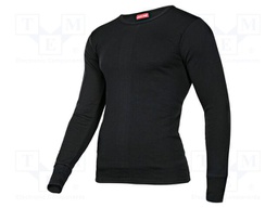Long-sleeved t-shirt; Size: M; black; furlined; 220g/m2