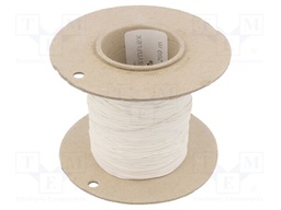 Insulating tube; Mat: silicone; white; Øint: 0.5mm