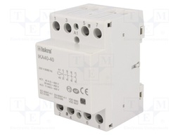 Contactor: 4-pole installation; NO x4; 230VAC; 40A; DIN; IKA