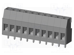 Connector: PCB terminal block; terminal; Plating: tinned; on PCBs