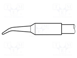 Tip; bent conical; 0.8mm; longlife; for  JBC-AP-A soldering iron