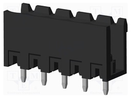 Connector: pluggable terminal block; socket; male; on PCBs