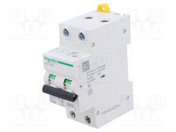 RCBO breaker; Inom: 10A; Ires: 30mA; Poles: 2; 230VAC; IP20; -25÷60°C