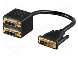 Adapter; DVI-D (24+1) socket x2,DVI-D (24+1) plug