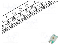LED; red; SMD; 1608; 200÷250mcd; 2.1÷2.6VDC; 1.6x0.8x0.6mm; 120°