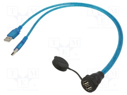 Adapter cable; USB A socket x2,USB A plug x2; 1310; USB 2.0