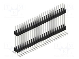 Connector: pin strips; pin header; male; PIN: 46; 1.27mm; SMT; 2x23