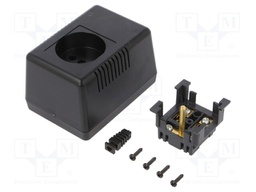 Enclosure: for power supplies; with earthing; X: 65mm; Y: 90mm