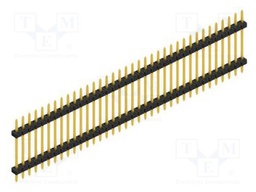 Connector: pin strips; pin header; male; PIN: 36; 2mm; THT; 1x36