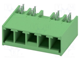 PCB headers, nominal cross section: 6 mm?, color: green, nom