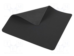Mouse pad; black; 235x205x2mm; 10pcs.