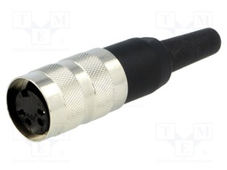 Connector: M16; female; for cable; IP40; plug; soldering; 300V; 5A