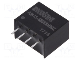 Converter: DC/DC; 1W; Uin: 43.2÷52.8V; 9VDC; Iout: 111mA; SIP4; 1.8g