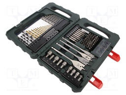 Drill set; Pcs: 86; Package: plastic box