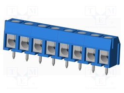 Connector: PCB terminal block; terminal; Plating: tinned; on PCBs