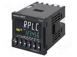 Timer; SSR; 100÷240VAC; for DIN rail mounting; 45x45mm; IP20