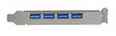 Allegro Type A USB 3.2 5Gbps 4-port PCIe Card