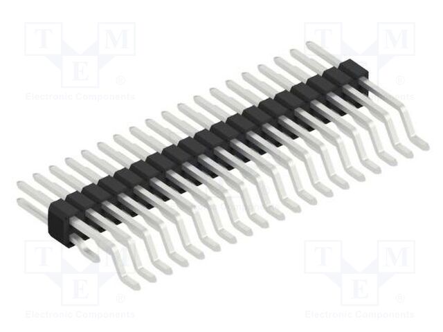 Connector: pin strips; pin header; male; PIN: 38; 1.27mm; SMT; 2x19