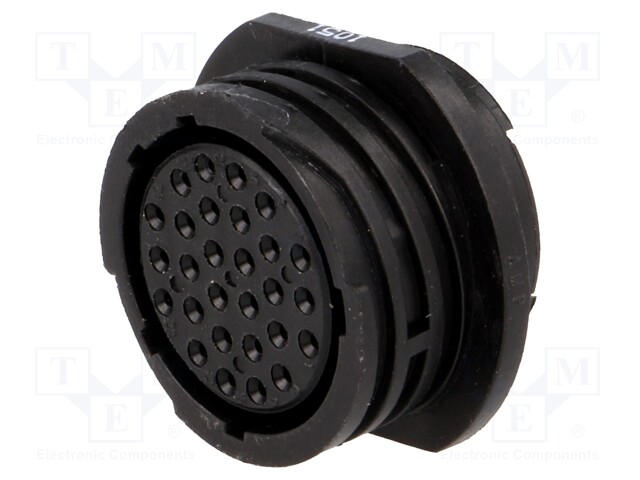 Plug; female; PIN: 28; w/o contacts; CPC Series 2; for cable