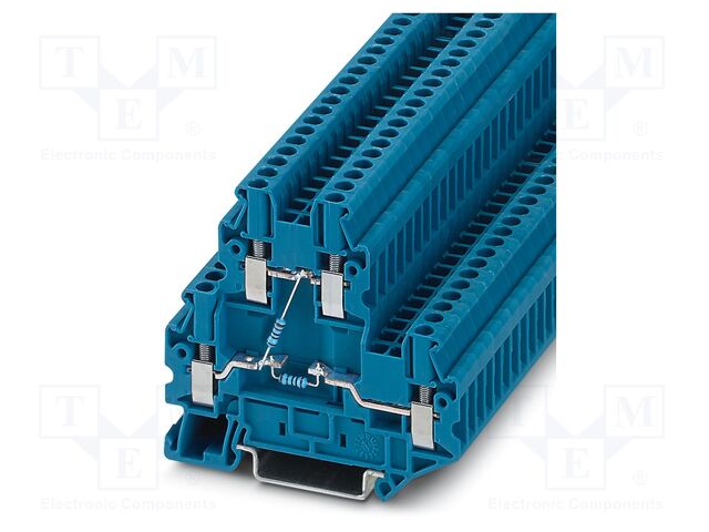 Splice terminal: rail; PA; L: 64.4mm; terminals: 4; W: 5.2mm