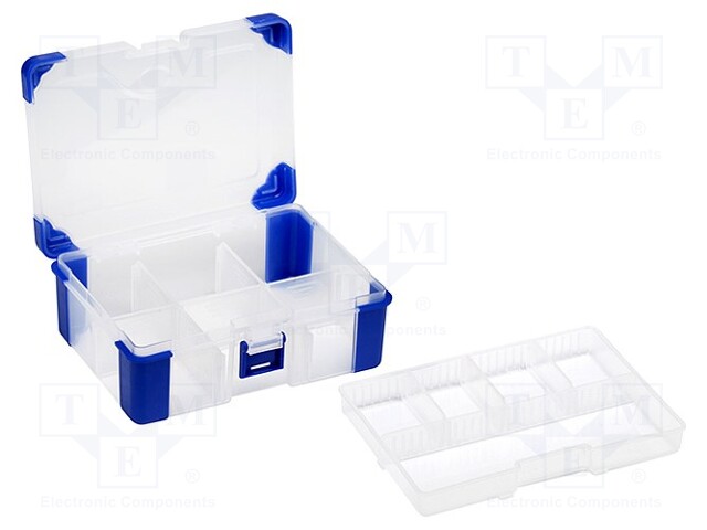 Container: compartment box; 165x120x65mm; polypropylene