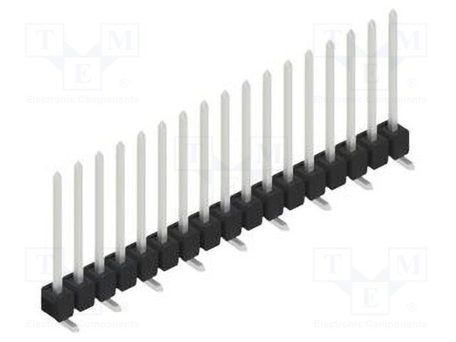 Connector: pin strips; pin header; male; PIN: 17; 2.54mm; SMT; 1x17