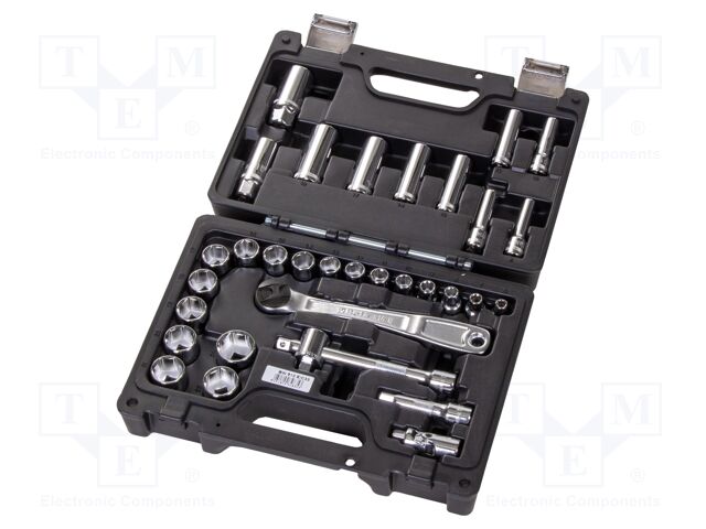 Wrenches set; socket spanner; Mounting: 3/8"; Beta Worker; 33pcs.