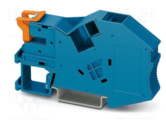 Mounting clamp; L: 46.8mm; W: 12.2mm; H: 81.9mm; Body: blue