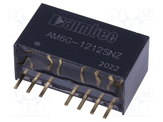 Converter: DC/DC; 6W; Uin: 9÷18V; 12VDC; Iout: 500mA; SIP8; 4.9g