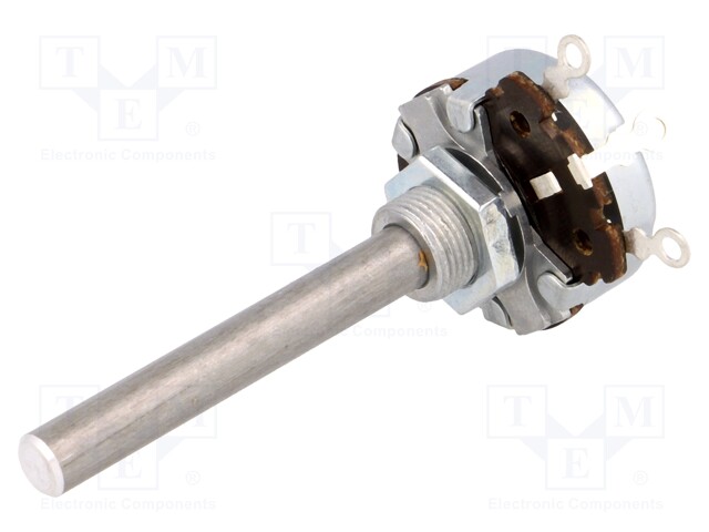 Potentiometer: shaft; single turn; 25kΩ; 4W; ±10%; 6mm; wirewound