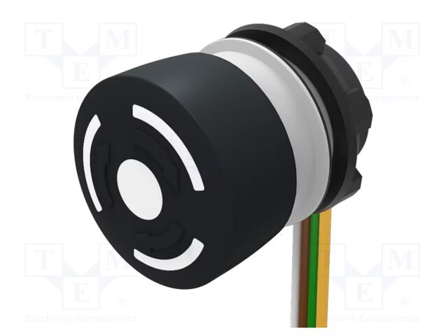 Switch: emergency stop; 22mm; Stabl.pos: 2; NC x2; black; none; 84