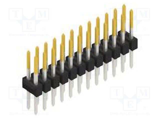 Connector: pin strips; pin header; male; PIN: 24; 2.54mm; THT; 2x12